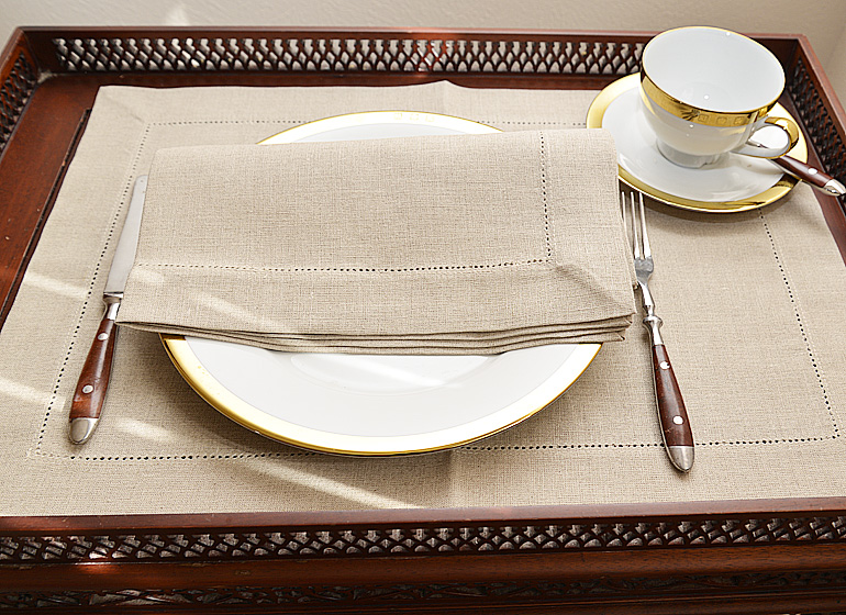 Linen Napkin. Linen Flax Linen Napkin 20″ & 22″.